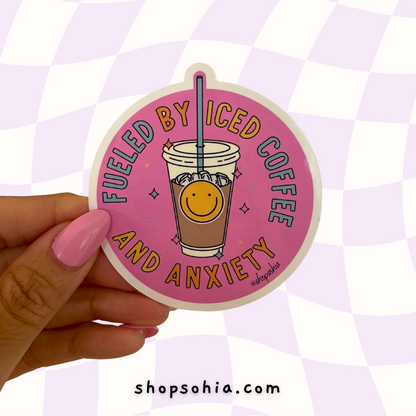 Fueled by Iced Coffee Sticker