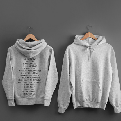 LOVE NEVER FAILS HOODIE