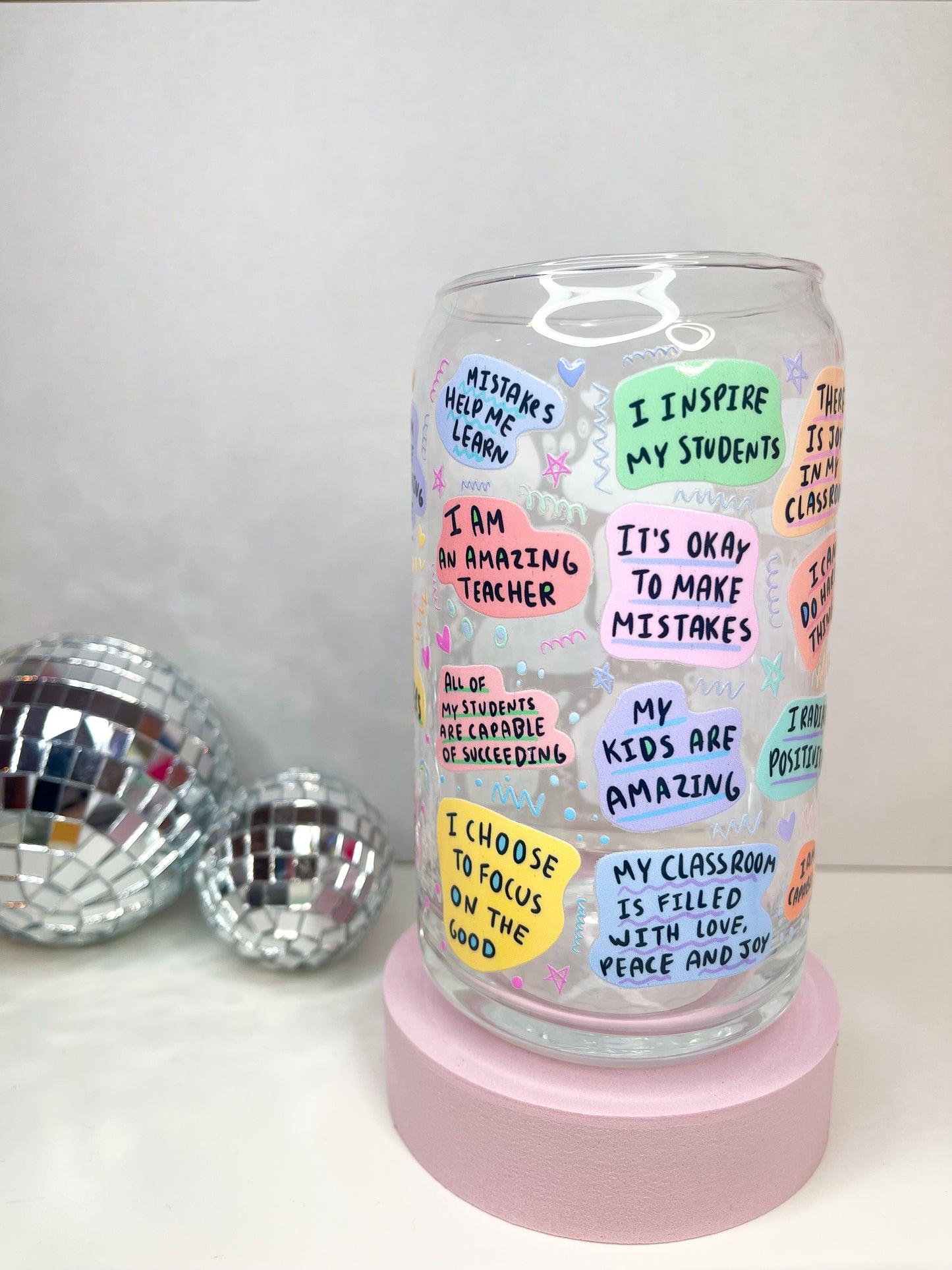 Teacher Daily Glass Cup